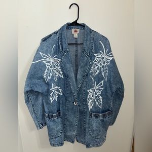 Over sized denim jacket